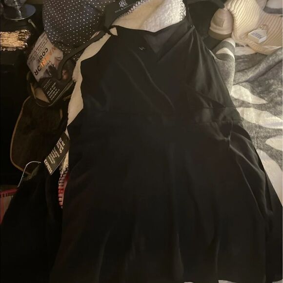 2/XS/S express wrap skort romper black jumpsuit dressy nwt - Picture 7 of 7